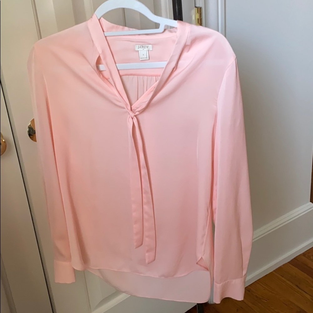 Jcrew silk sateen blouse